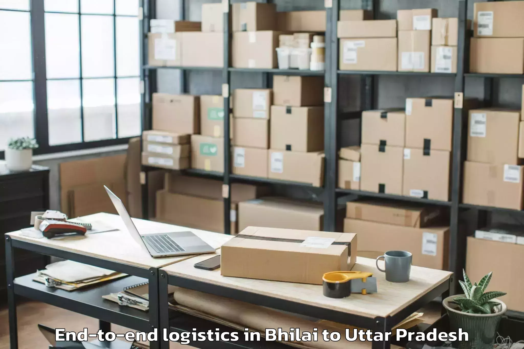 Hassle-Free Bhilai to Gahmar End To End Logistics